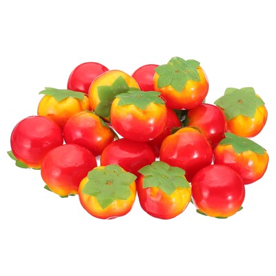 20 Pcs Artificial Mini Tomato, Foam Fake Fruit Model Small Tomato
