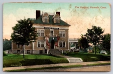 The Hospital Norwalk Connecticut CT c1910 Postcard