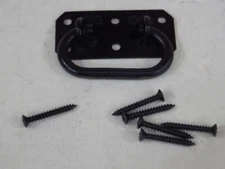 small black iron rustic rectangular chest handle,drawer pull,Superior Brass 2052