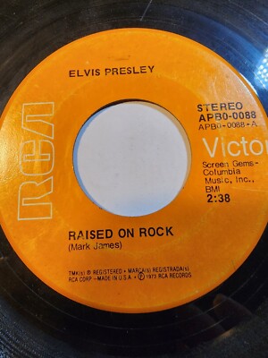 Elvis : Presley Raised on Rock/ For Ol times sake RCA GOOD+ F257