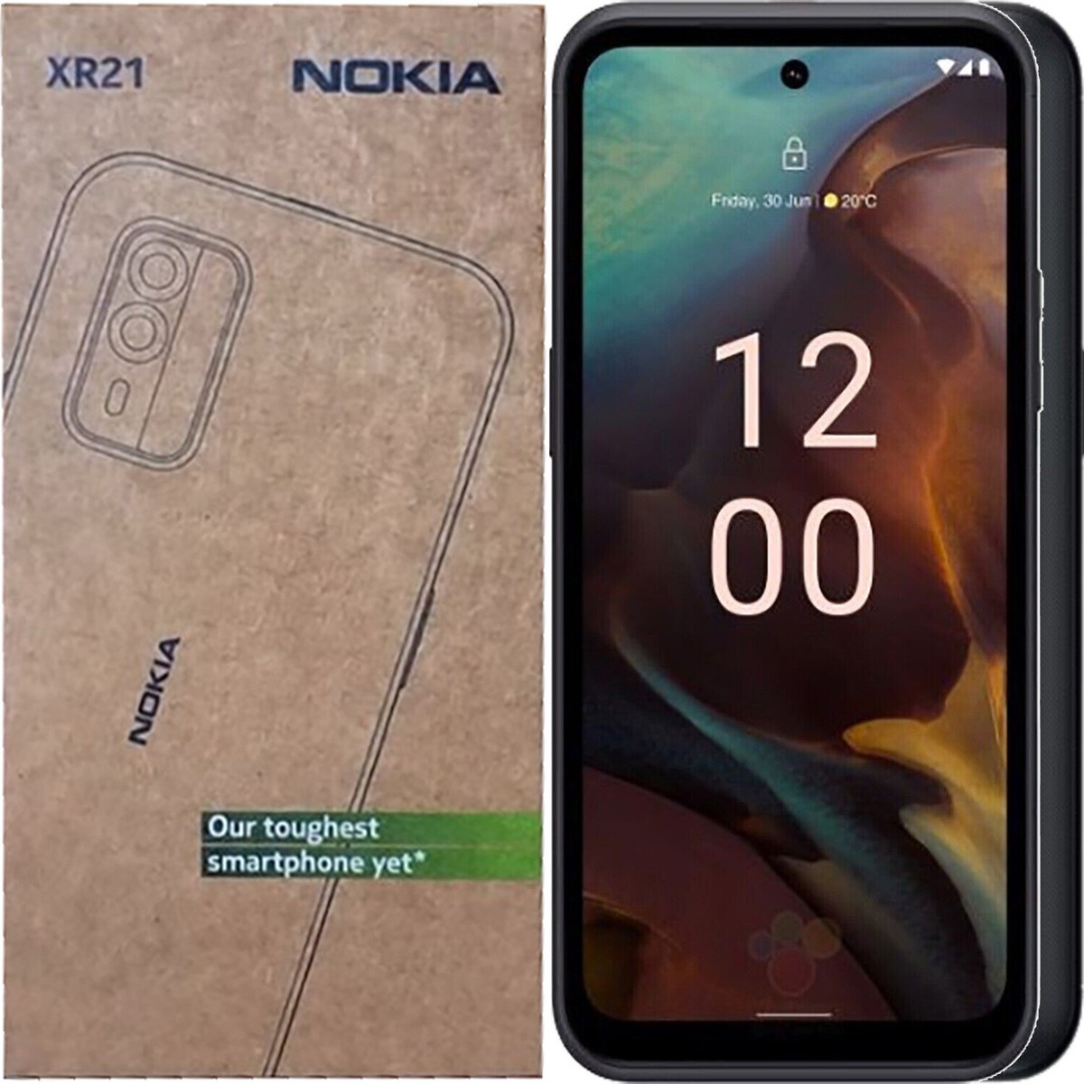 Nokia XR21 5G Midnight Black 128GB + 6GB Dual-Sim Factory Unlocked