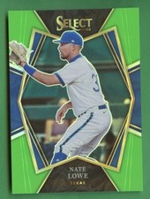NATE LOWE 2022 SELECT BASEBALL NEON GREEN /99 TEXAS RANGERS