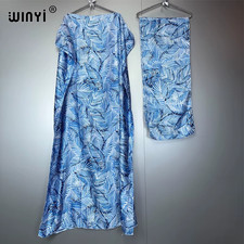 Muslim African Traditional Dress for Woman Abaya Dubai Luxury Kaftan Evening Dre