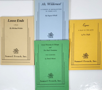 Book Lot 4 Classic Plays -O'Neill/M Weller/David Mamet/P Shaffer~Samuel French