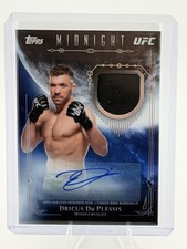 2026 Topps Midnight UFC Lot of 7 Cards Dricus Du Plessis Auto Dustin Poirier