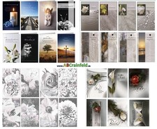 ab 24 Ct. Trauerkarten, Kondolenzkarten, Klappkarten + Umschlag, Blitzversand