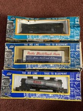 HO SCALE lot of 3 Cars AHM model Trains Railroad in Original Boxes