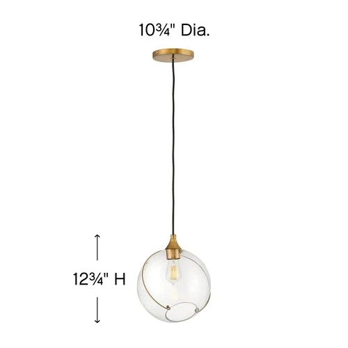 Hinkley Skye 10 3/4" Wide Heritage Brass Mini Pendant Light - Picture 5 of 8