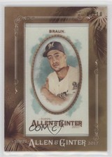 2017 Topps Allen & Ginter Framed Cloth Mini 1/10 Ryan Braun #140 9v7