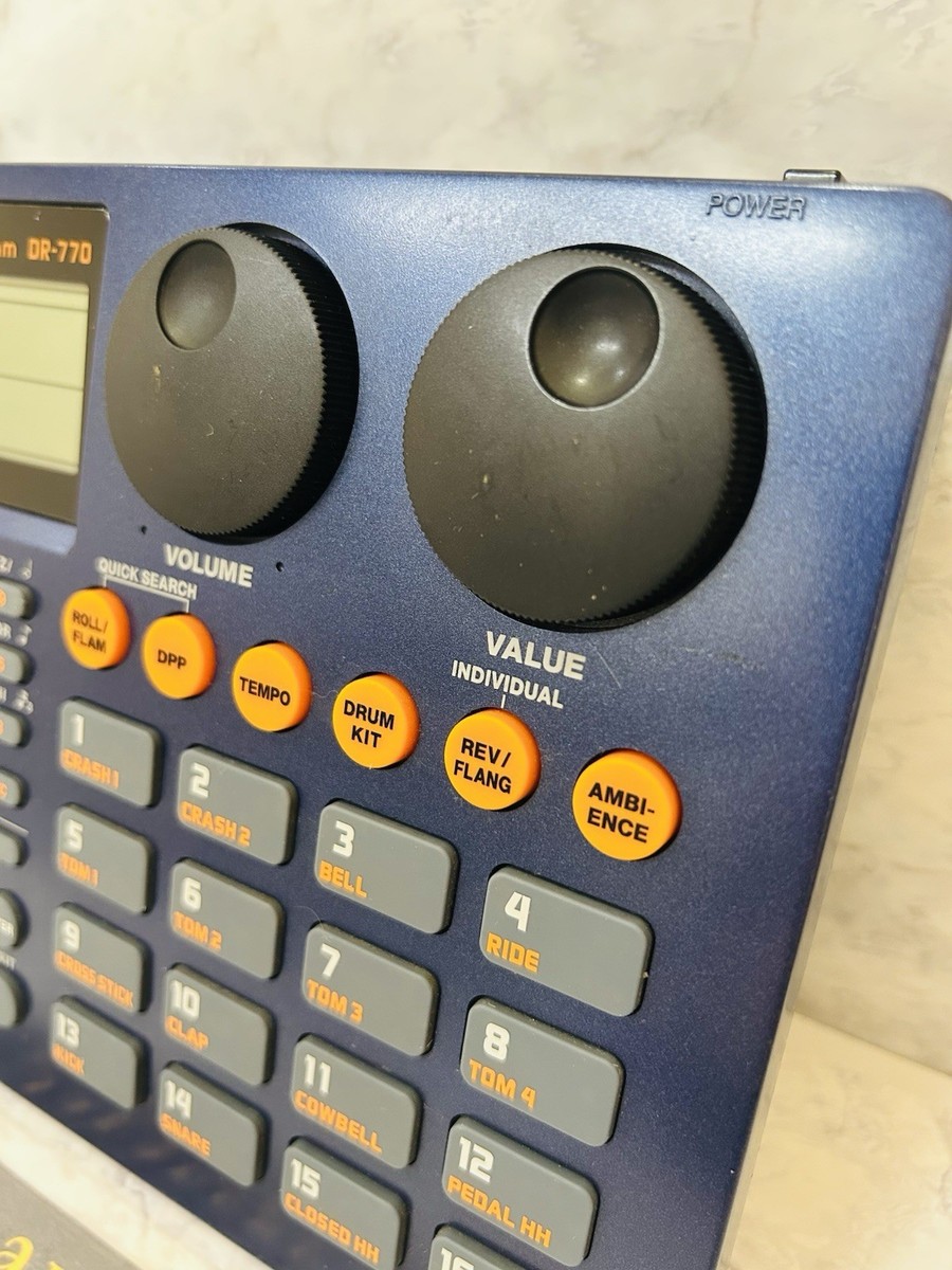 Boss DR-770 Dr. Rhythm Drum Machine Rhythm Composer Tested with AC