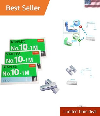 Heavy-Duty 3000pcs No.10 Staples - Ideal for Mini Staplers & Everyday Use