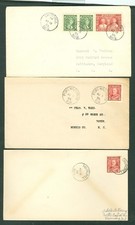 CANADA SEL OF 6 1935-36 NASCOPIE COVERS MANITOBA & QUEBEC CDS