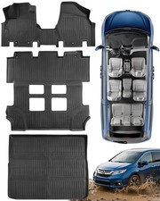 Floor Mats  Cargo Liner for Honda Odyssey 2011-2017, 3 PCS for LX 8-Passeng...