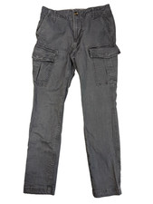 Aeropostale Women's 27/28 Gray Slim Cargo pants Urban Streetwear Grunge Skater