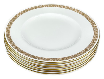 Royal Worcester Golden Anniversary Salad Plate Bone China England Set of 6