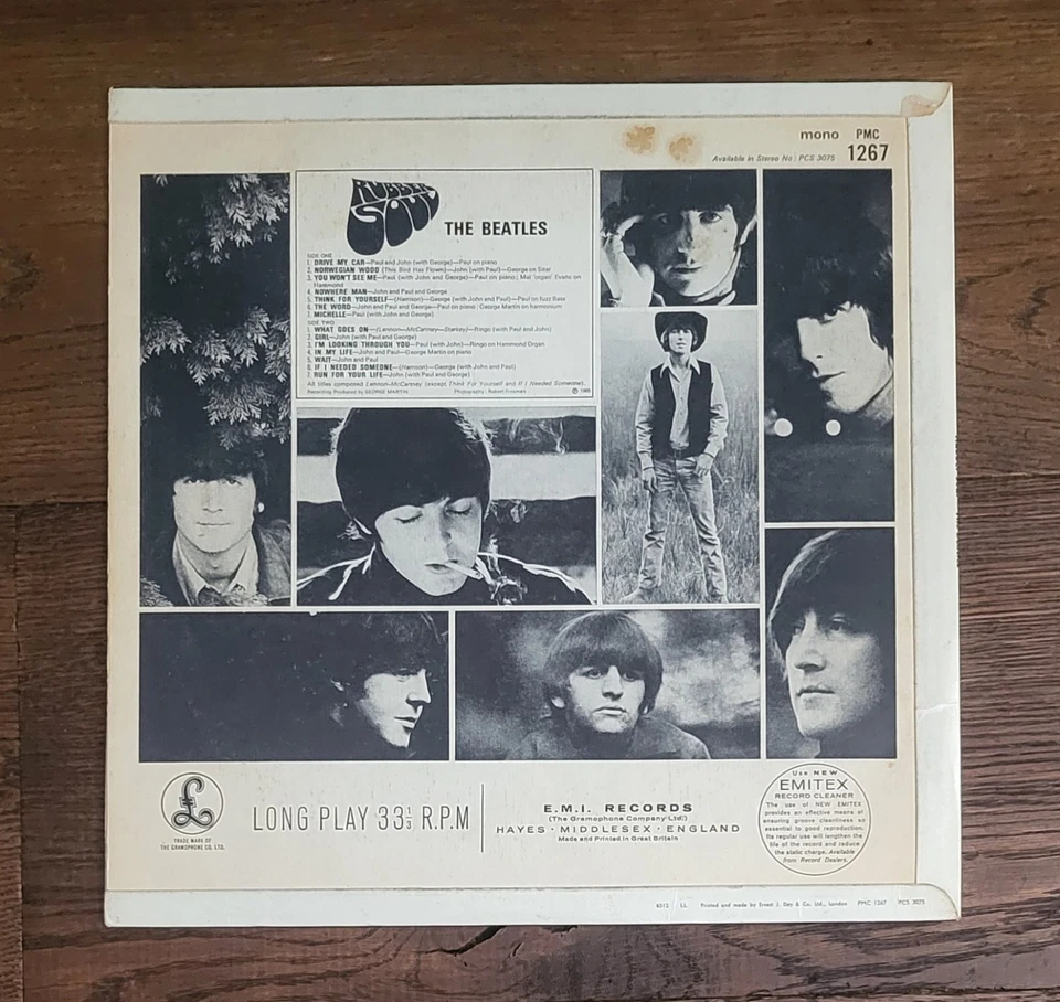 the beatles rubber soul vinyl lp - Image 2 of 4