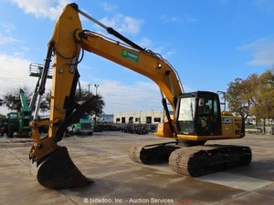 2017 JCB JS220LC Hydraulic Excavator Aux Hyd Thumb A/C Trackhoe bidadoo -Repair