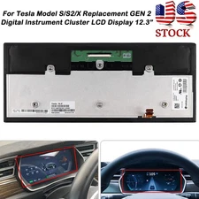 12.3" LCD Module Display Screen fit for Tesla model X S S2 instrument Cluster