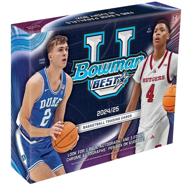 2024-25 Bowman's Best University Basketball  HOBBY Box - Rip + Ship