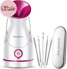 Facial Steamer - Nano Ionic Face Steamer Warm Mist Steamer for Home Sauna SPA, H