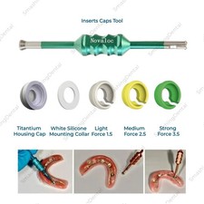 Novaloc Inserto di Ritenzione Tappi Dentali PEEK Cap Matrix Alloggiamento Titanio Tappi Supporto