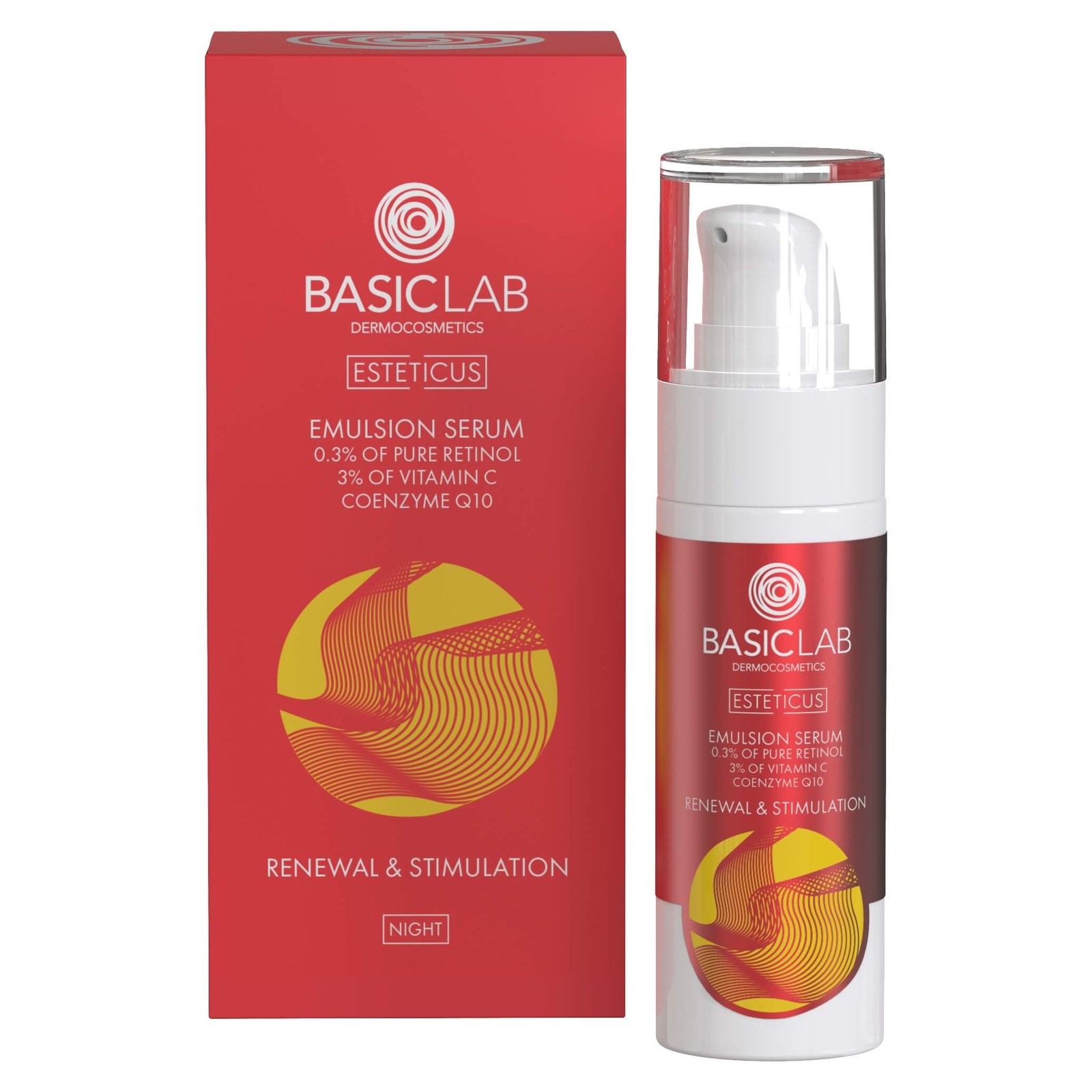 BasicLab Dermocosmetics Retinol Renewal Serum 0.3% Pure 30ml/Expiry-31/08/2026