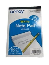 Array Note Pad White (5 Pack)