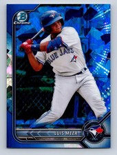 2022 Bowman Chrome Sapphire Luis Meza BDC89 Toronto Blue Jays