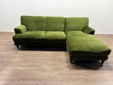 Habitat Askem Moss Green Velvet Right Hand Corner Sofa– 4Seater Chaise RRP £2350