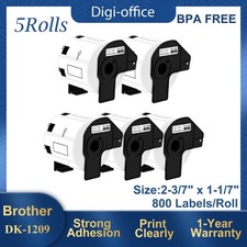 5ROLLS DK-1209 Barcode Labels for Brother QL-500 QL-570 DK-1209 1209 62mm x 29mm