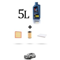 Hoffcar Servicekit 3 Filter Und 5L ÖL FüR Opel Astra H, Gtc, Sw 1.8 16V 103KW