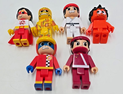 Ryan's World Mini Figures Robot Moe Ninja Race Car Kung Fu 2'' Toys Lot 6