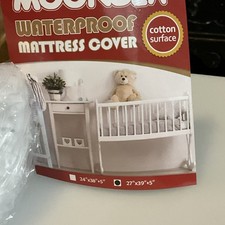 Moonsea Crib Mattress Protector Waterproof,Mattress Cover Protector, Smooth Top
