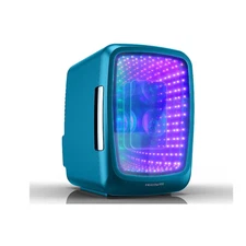 Frigidaire Gaming Light Up Mini Beverage Fridge 6-Cans/4L Blue EFMIS179-BLUE