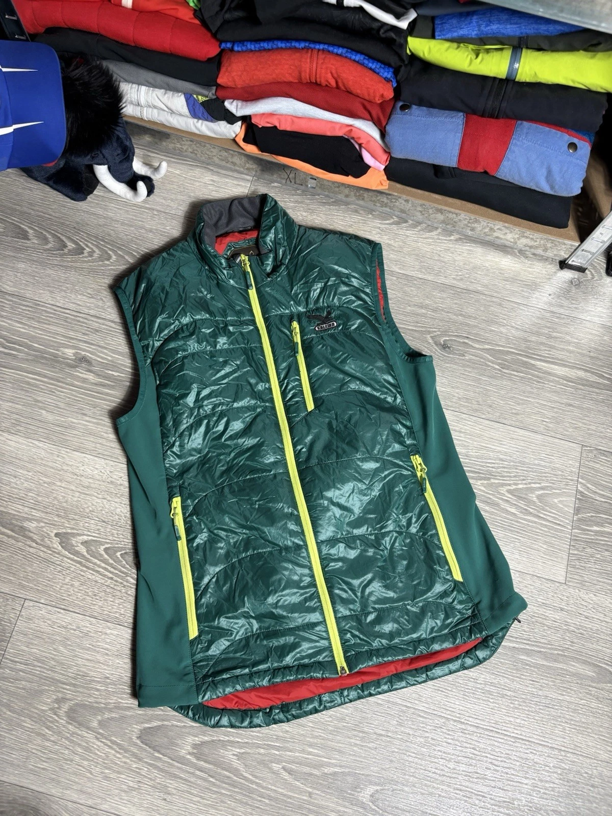 SALEWA MAGNA 3.0 Primaloft Vest Men’s Size M Medium Green Hiking Outdoor Trail