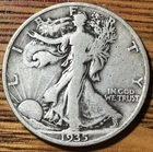 1935 S Walking Liberty Silver Half Dollar-Fine Quality Collectible Coin