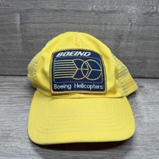 Vintage Boeing Helicopters Hat Cap Snap Back ...