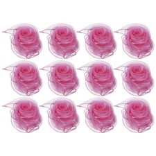 12Pcs Dance Scarves 24" x 24" Juggling Scarves for Magic Music Magenta