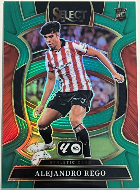 2025-26 Panini Select La Liga - Alejandro Rego GREEN #/5 RC Athletic Club Rookie