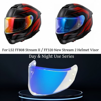 Shatter Resistant Day Night  For LS2 FF808 Stream II / FF320  Helmet Visor