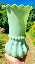 Grand Vase Opaline turquoise.