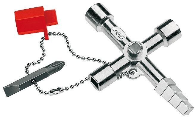 Knipex 001104 Profi-Key clé universelle pour ouvrir facilement les panneaux de chantier