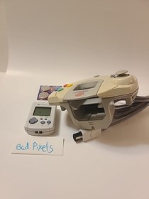 SEGA Dreamcast Controller with Heavy Yellowing Bad Pixel VMU New Batteries 