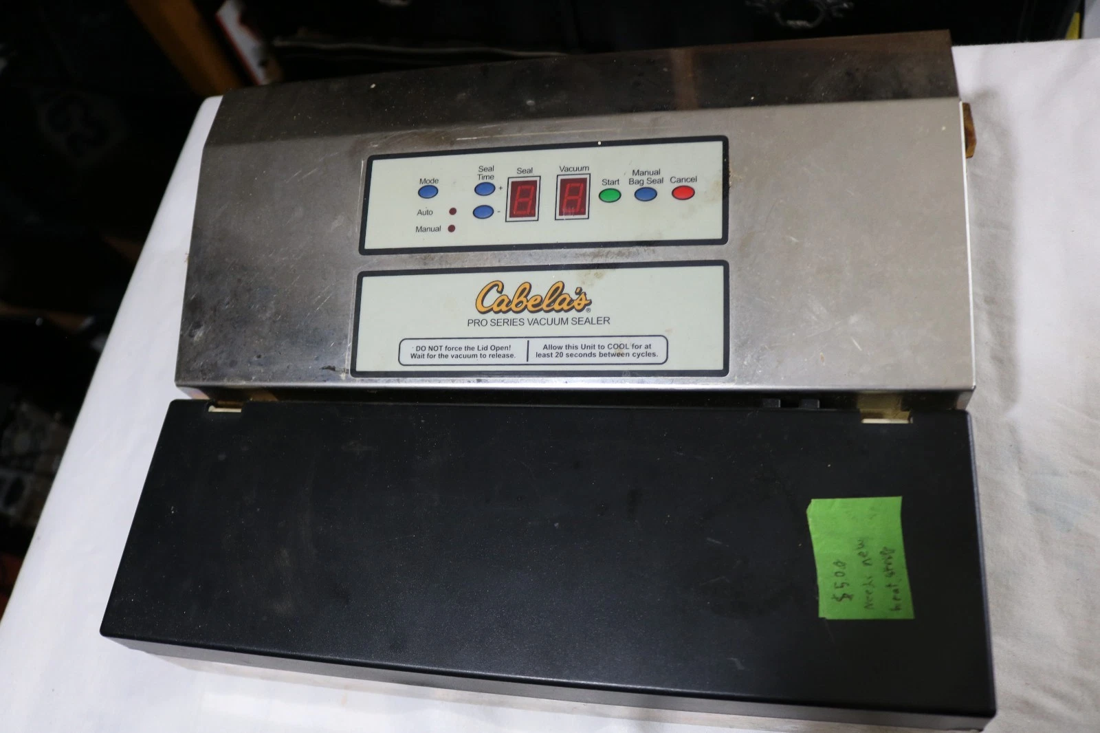 Cabela's 12'' Pro Series Vacuum Sealer Model 08-0601-C