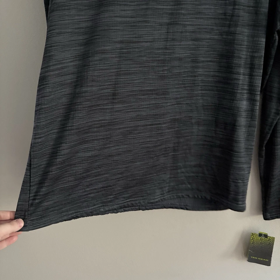 Tek Gear Street Tek Hombres M Mineral Negro Rejilla Vellón 1/4 Cremallera Pullover Camisa Nueva con Etiquetas Foto 2 de 4