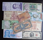 World Foreign currency 10 *small and Large Bank Notes* lot A353 — photo 5