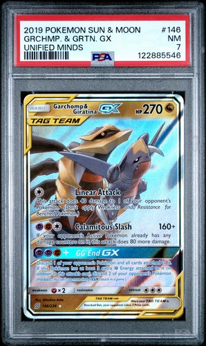 Garchomp & Giratina-GX graded PSA 7 for sale on eBay