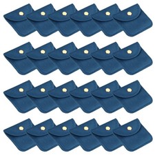 3x3 Inch Velvet Jewelry Pouches, 24 Pcs Jewelry Packaging Gift Bags with Snap...