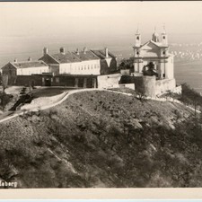 Vtg Wien Vienna Austria Leopoldsberg RPPC St Leopold Church Castle Photo Hubmann