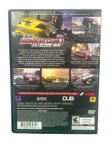 Midnight Club 3 Dub Edition Remix (Sony PlayStation 2, 2006) - Imagen 2 de 4